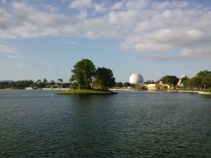 Halfway round the world.